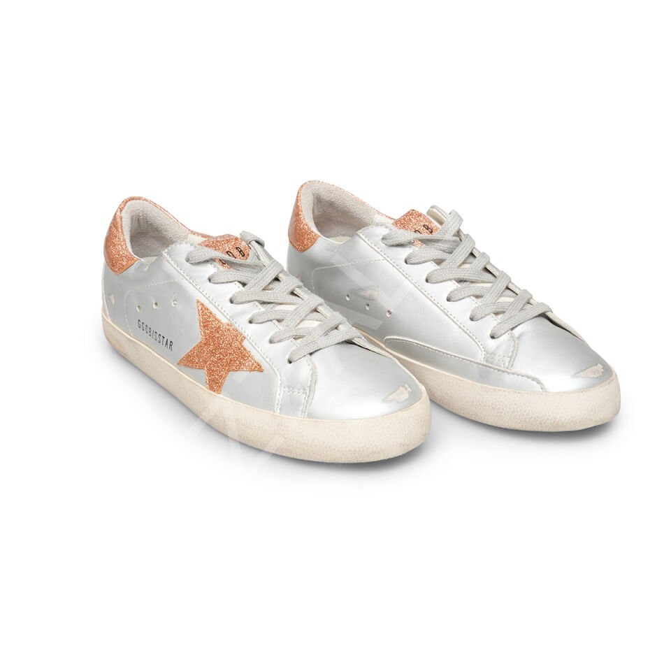 Gg 98 Gümüş Kahve Yıldız Kadın Ayakkabı