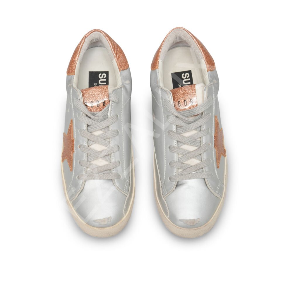 Gg 98 Gümüş Kahve Yıldız Kadın Ayakkabı