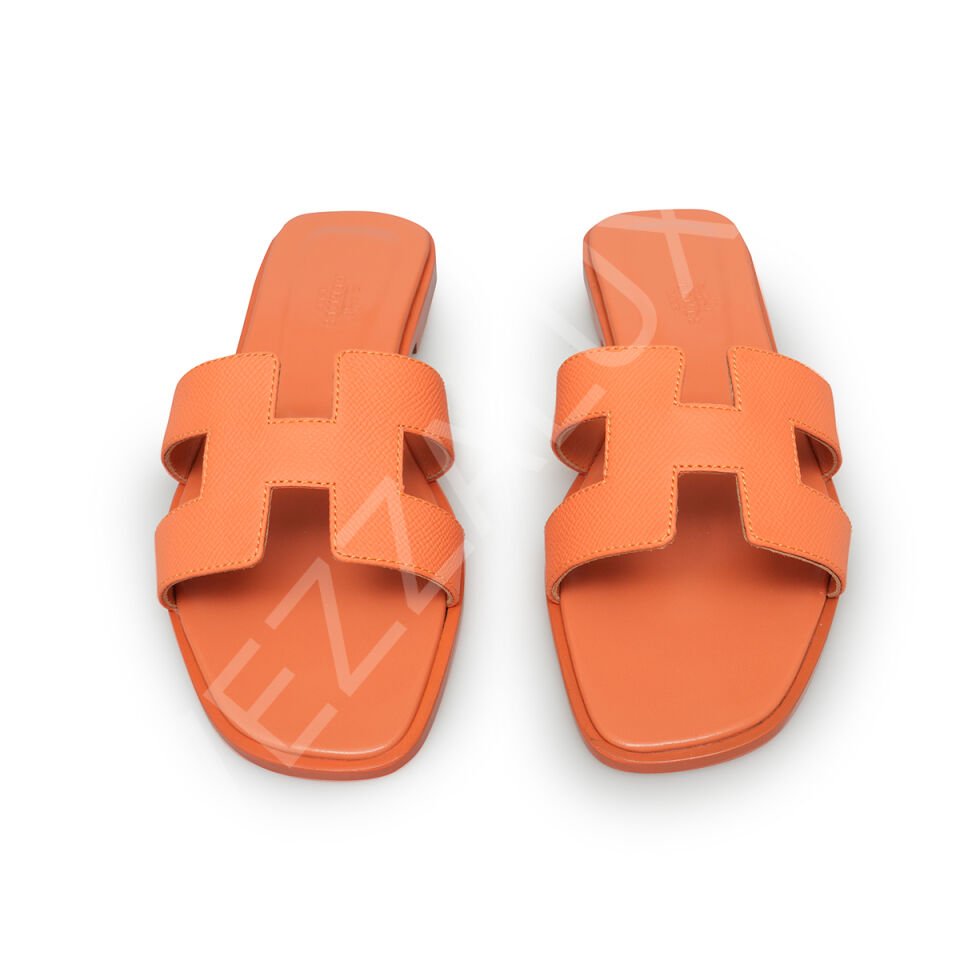 Hermes T01 Turuncu Terlik Kadın Ayakkabı