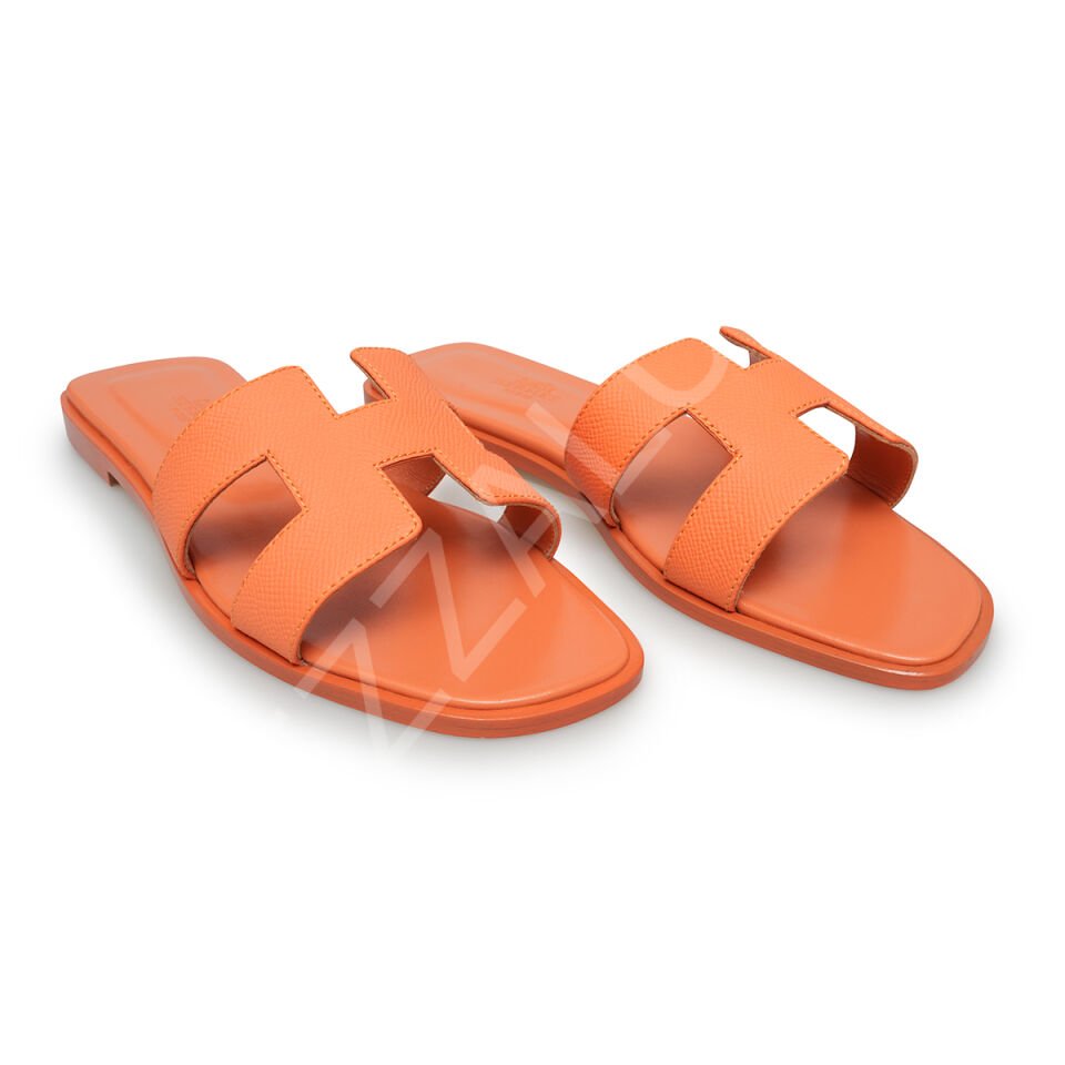 Hermes T01 Turuncu Terlik Kadın Ayakkabı