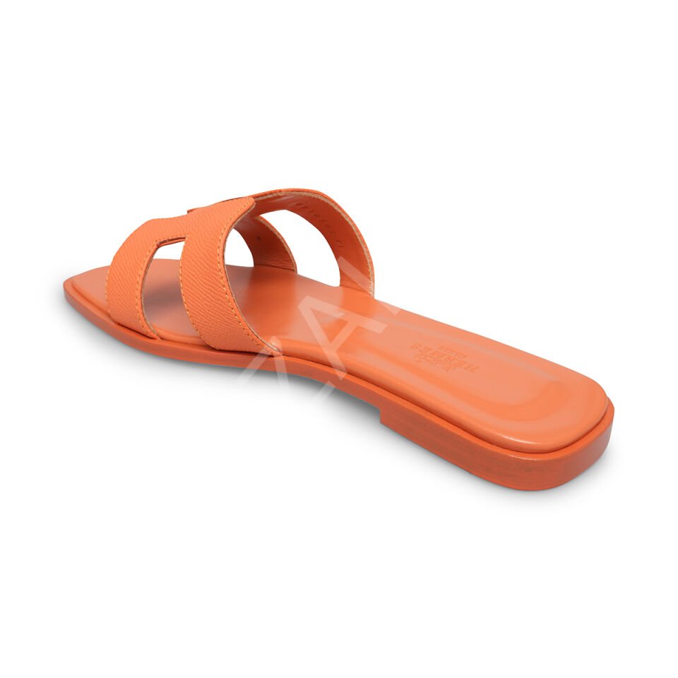 Hermes T01 Turuncu Terlik Kadın Ayakkabı