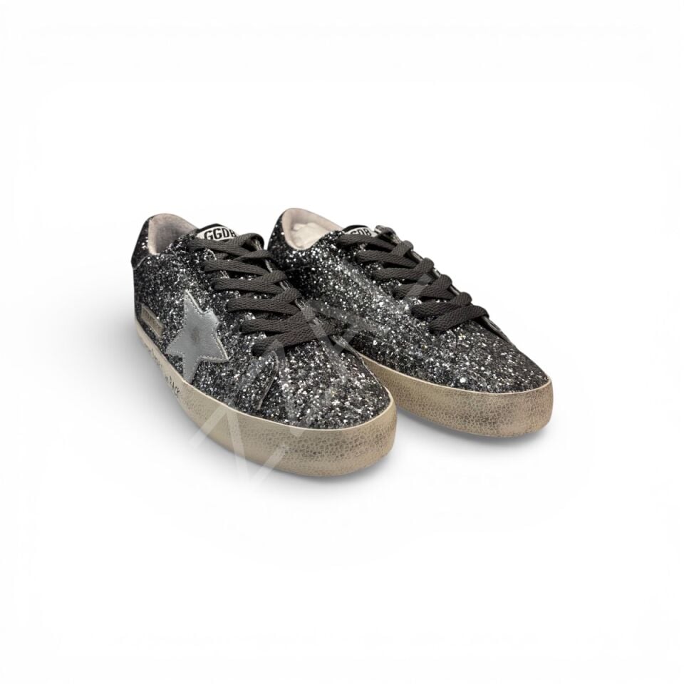 Gg 1031 Gri Simli Kadın Ayakkabı