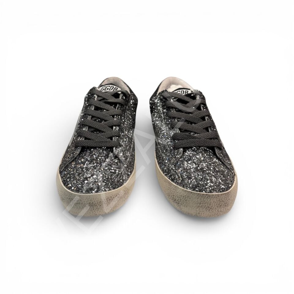 Gg 1031 Gri Simli Kadın Ayakkabı