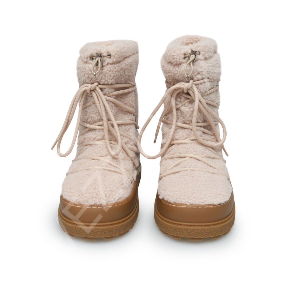 Miu 579 Krem Peluş Kadın Ayakkabı