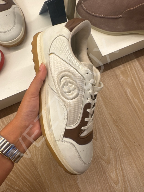 Gucci 947 Krem Kahve Erkek Ayakkabı