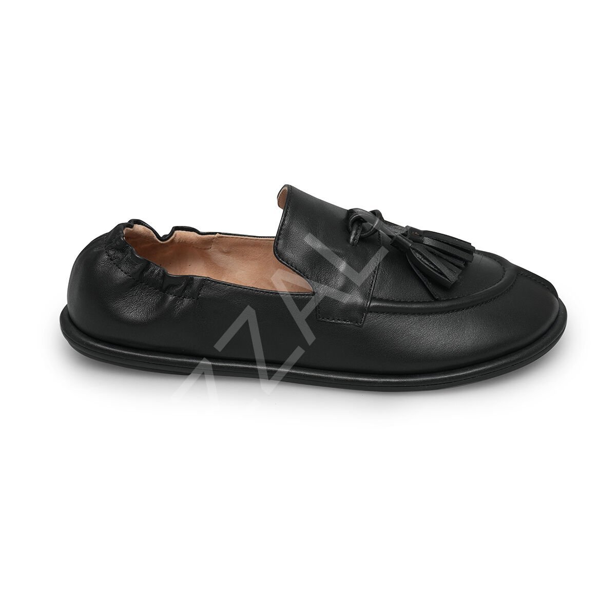 Row 648 Siyah Deri Kadın Ayakkabı