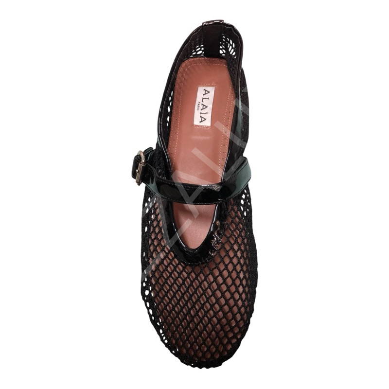 Alaia 08 Siyah File Kadın Ayakkabı