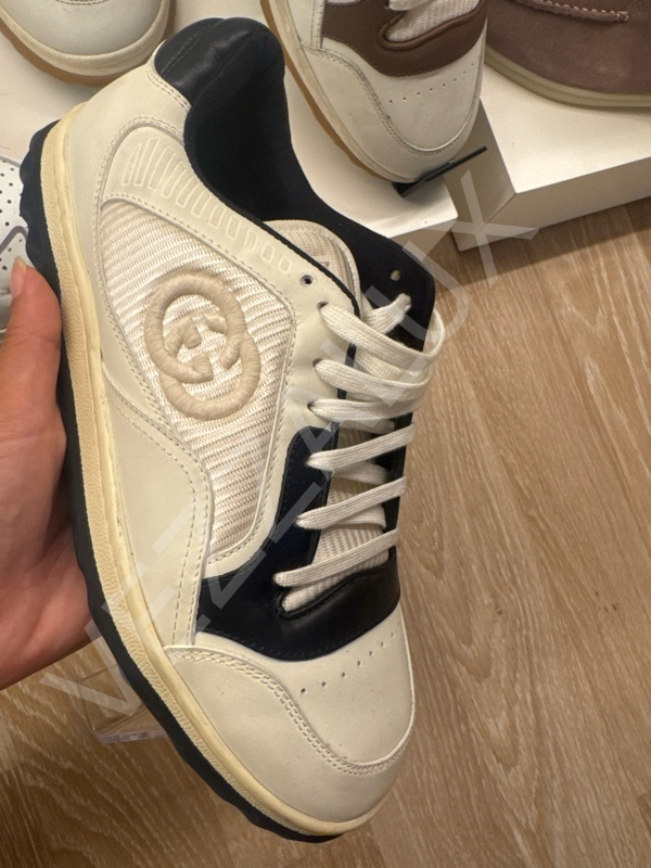 Gucci 949 Siyah Beyaz Erkek Ayakkabı