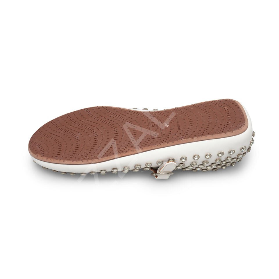 Alaia 15 Beyaz Taşlı Kadın Ayakkabı