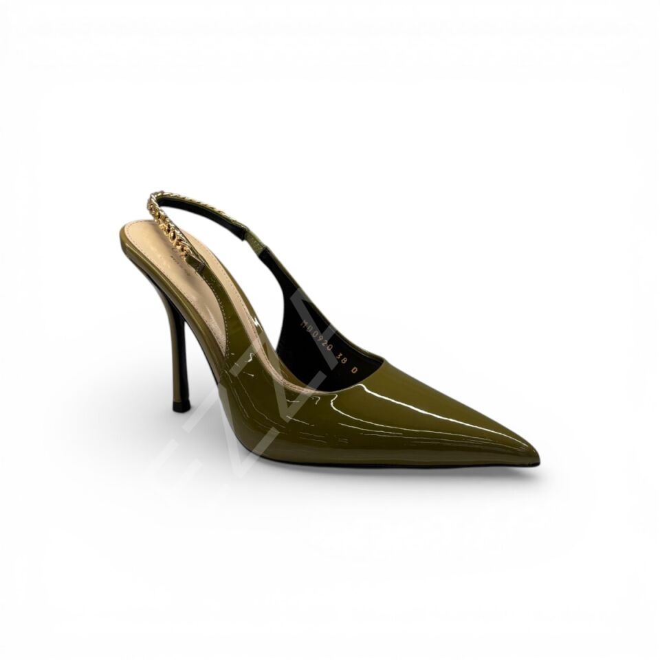 Gucci 699 Yeşil Topuklu Kadın Ayakkabı
