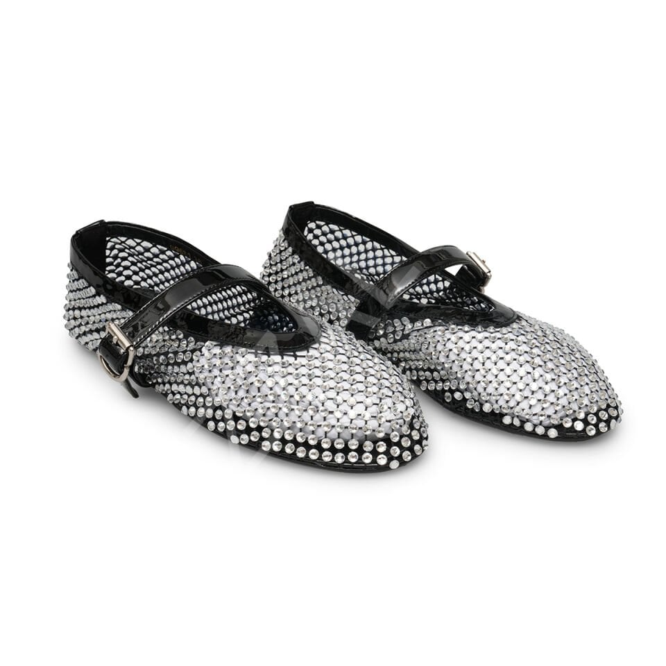 Alaia 727 Taşlı File Kadın Ayakkabı