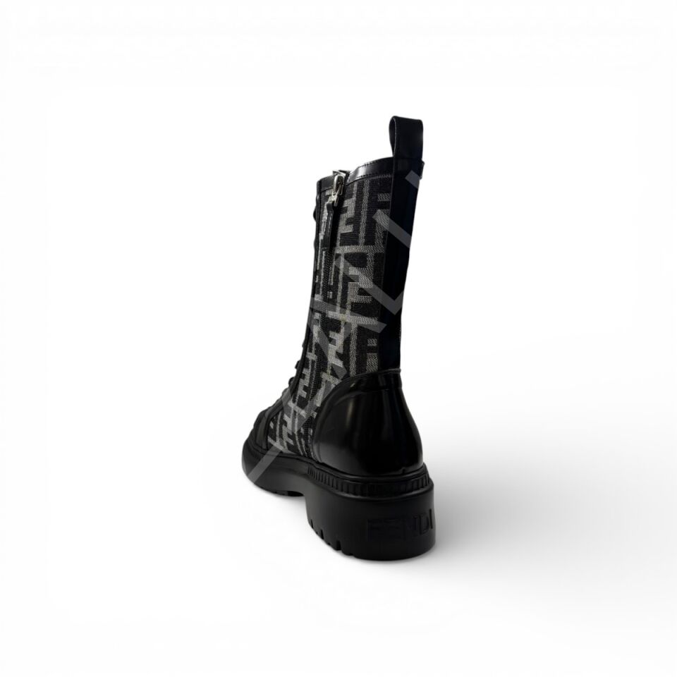 Fendi 1075 Fendi Siyah Yazılı Kadın Ayakkabı