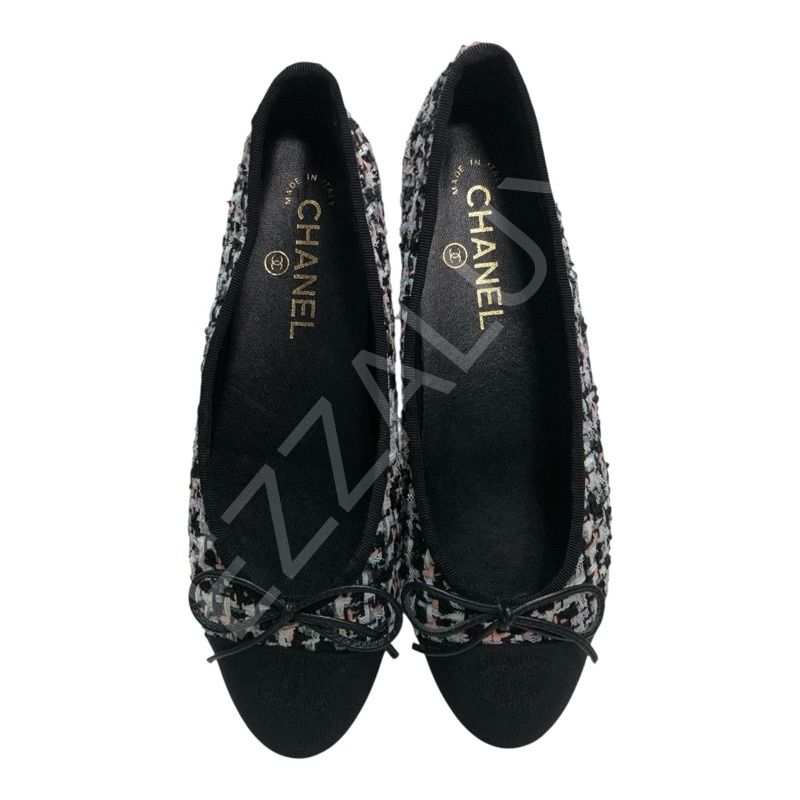 Chanel 03 Renkli Tüvit Kadın Ayakkabı