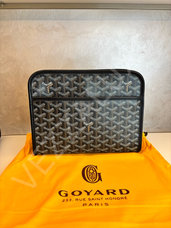 Goyard 1112 Fermuarlı Siyah Erkek Çanta