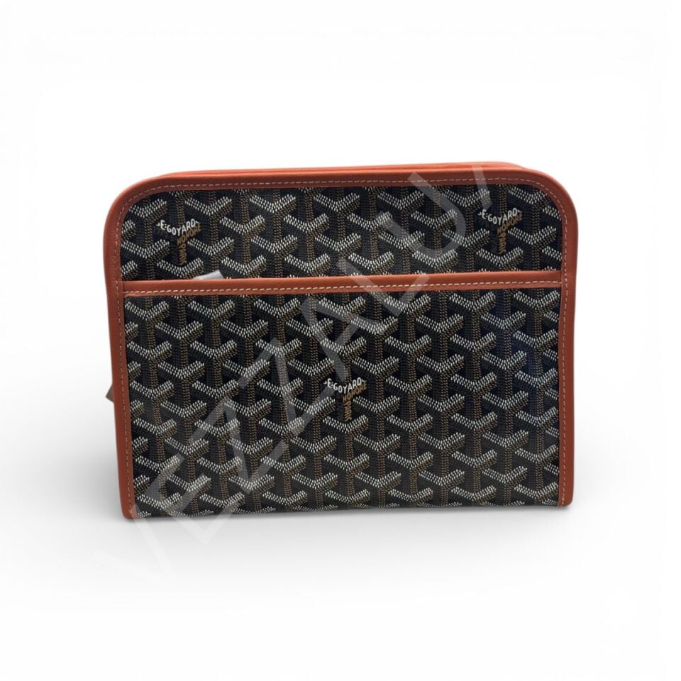 Goyard 1113 Fermuarlı Kahverengi Erkek Çanta
