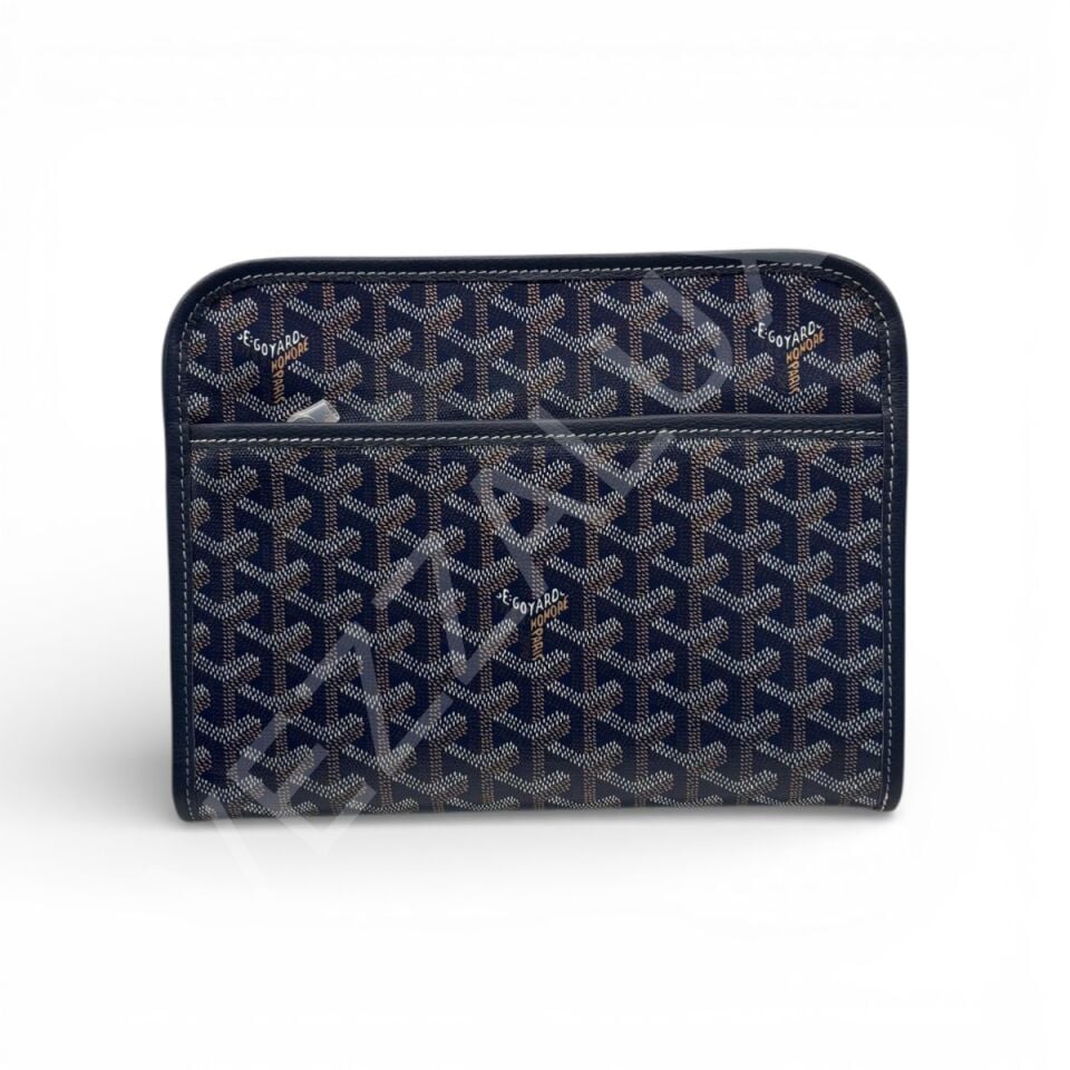 Goyard 1114 Fermuarlı Lacivert Erkek Çanta