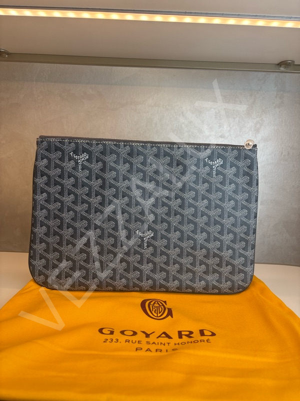 Goyard 1123 Gri İpad Erkek Çanta