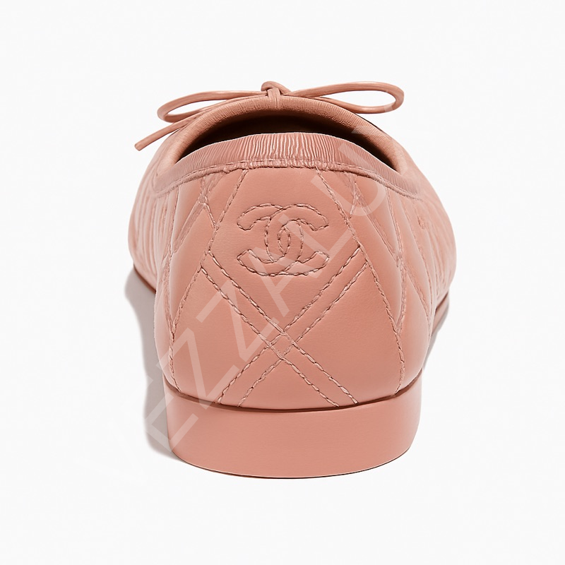 Chanel 09 Pembe U.Beyaz Cc Kadın Ayakkabı