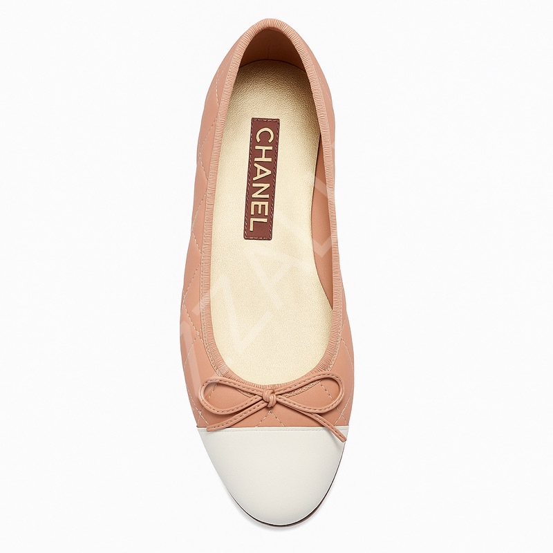 Chanel 09 Pembe U.Beyaz Cc Kadın Ayakkabı