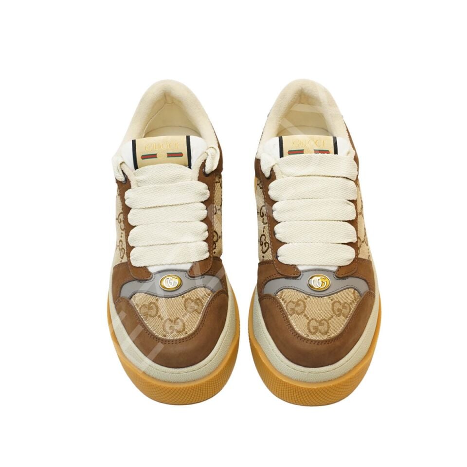 Gucci 1017 Kuhve Arkası Gri Erkek Ayakkabı