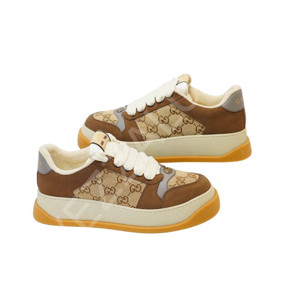 Gucci 1017 Kuhve Arkası Gri Erkek Ayakkabı