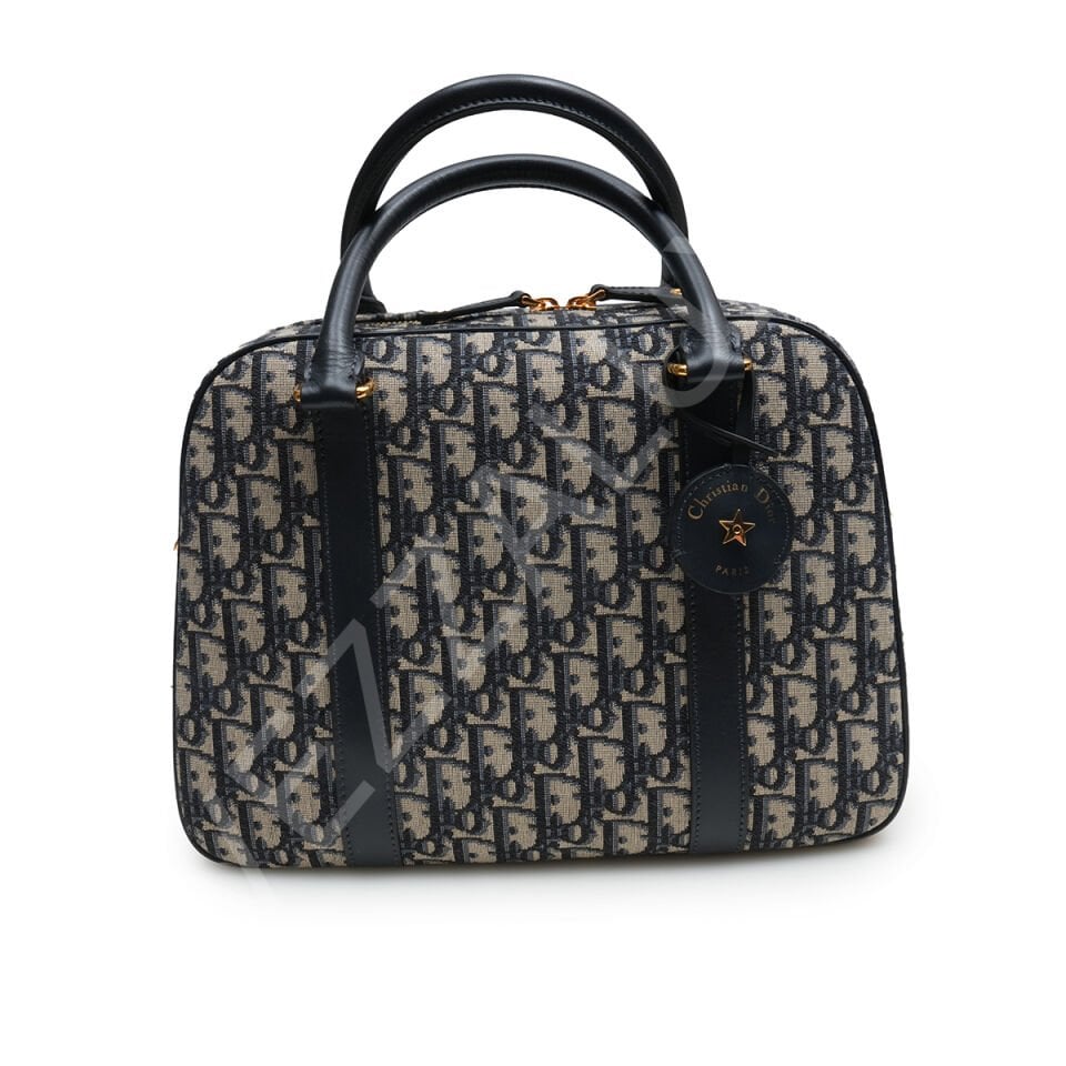 Dior 01 275-410 D-Vibe Bowling Bag 25*16*9,5 Medium Lacivert Kadın Çanta