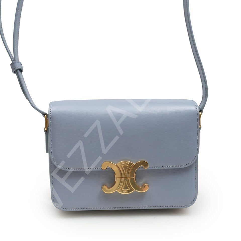 Celine Teen Trıomphe  18,5*13,5*7 Small Mavi Kadın Çanta