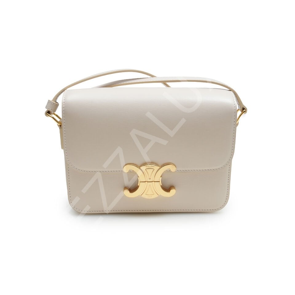 Celine Teen Trıomphe  18,5*13,5*7 Small Krem Kadın Çanta