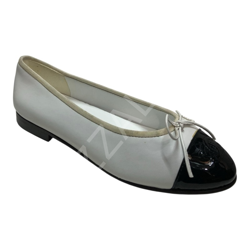 Chanel 14 Beyaz U.Prlk Siyah Kadın Ayakkabı