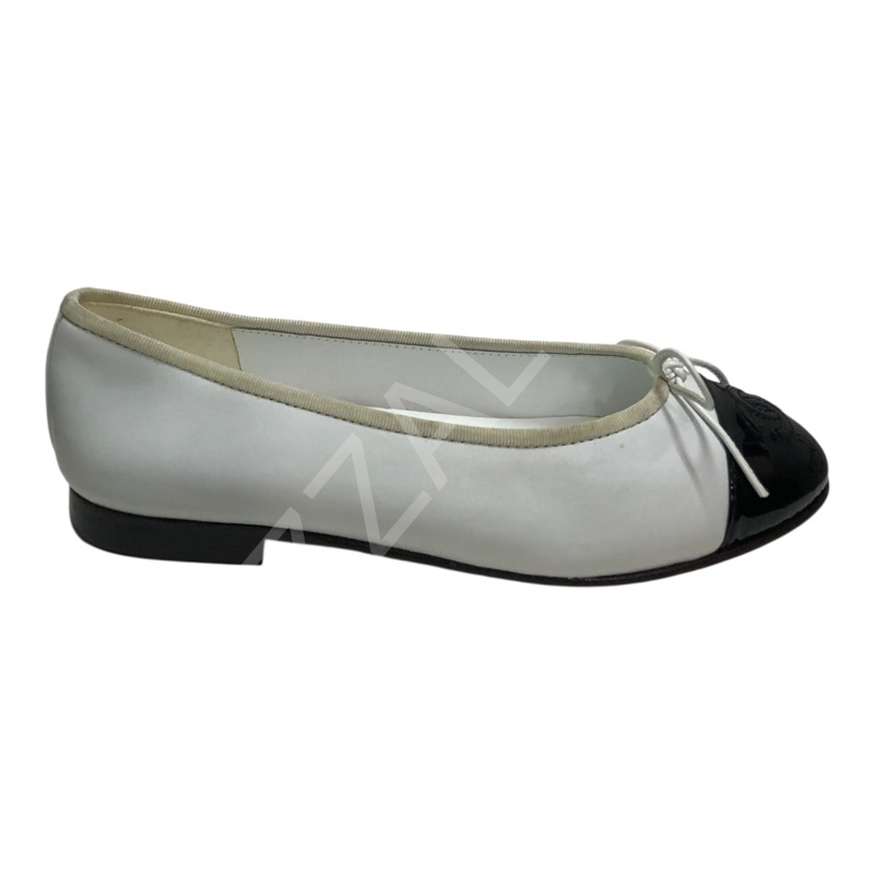 Chanel 14 Beyaz U.Prlk Siyah Kadın Ayakkabı