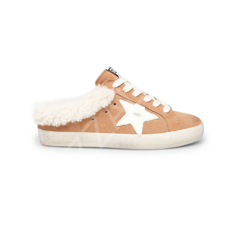 Gg 609 Tüylü Taba Terlik Kadın Ayakkabı