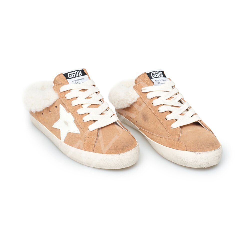 Gg 609 Tüylü Taba Terlik Kadın Ayakkabı