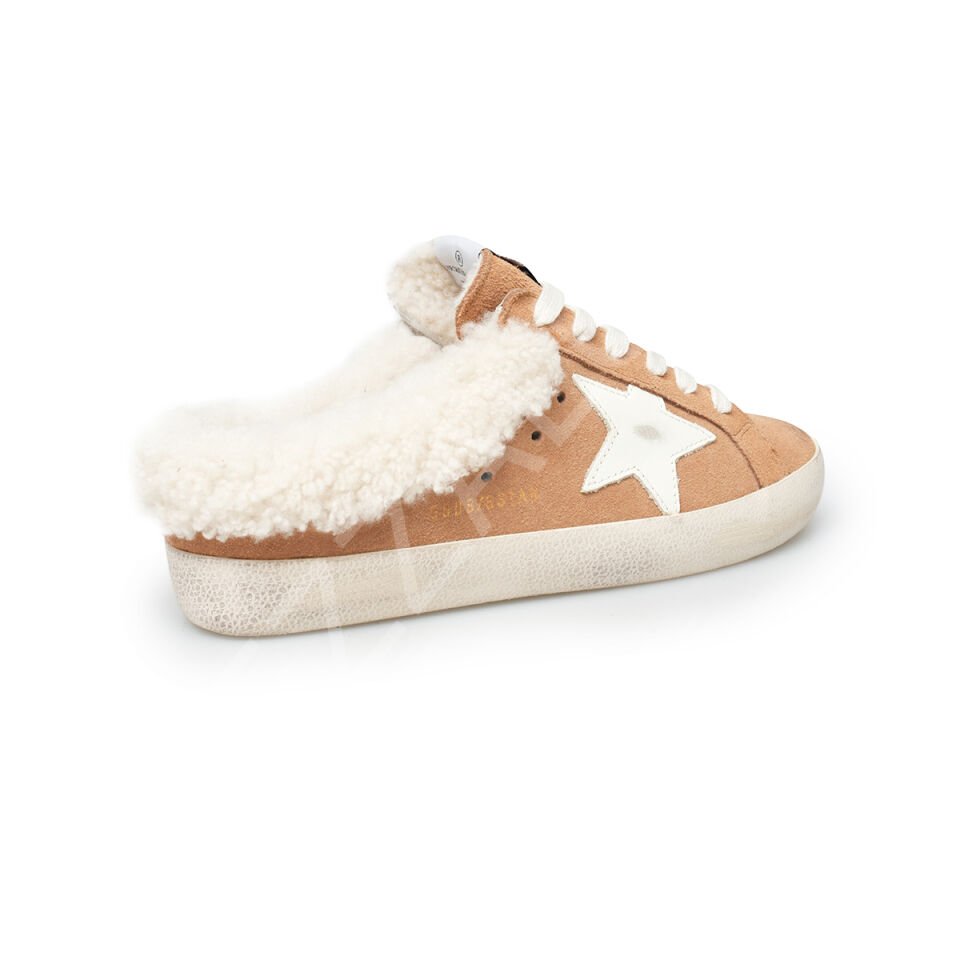 Gg 609 Tüylü Taba Terlik Kadın Ayakkabı