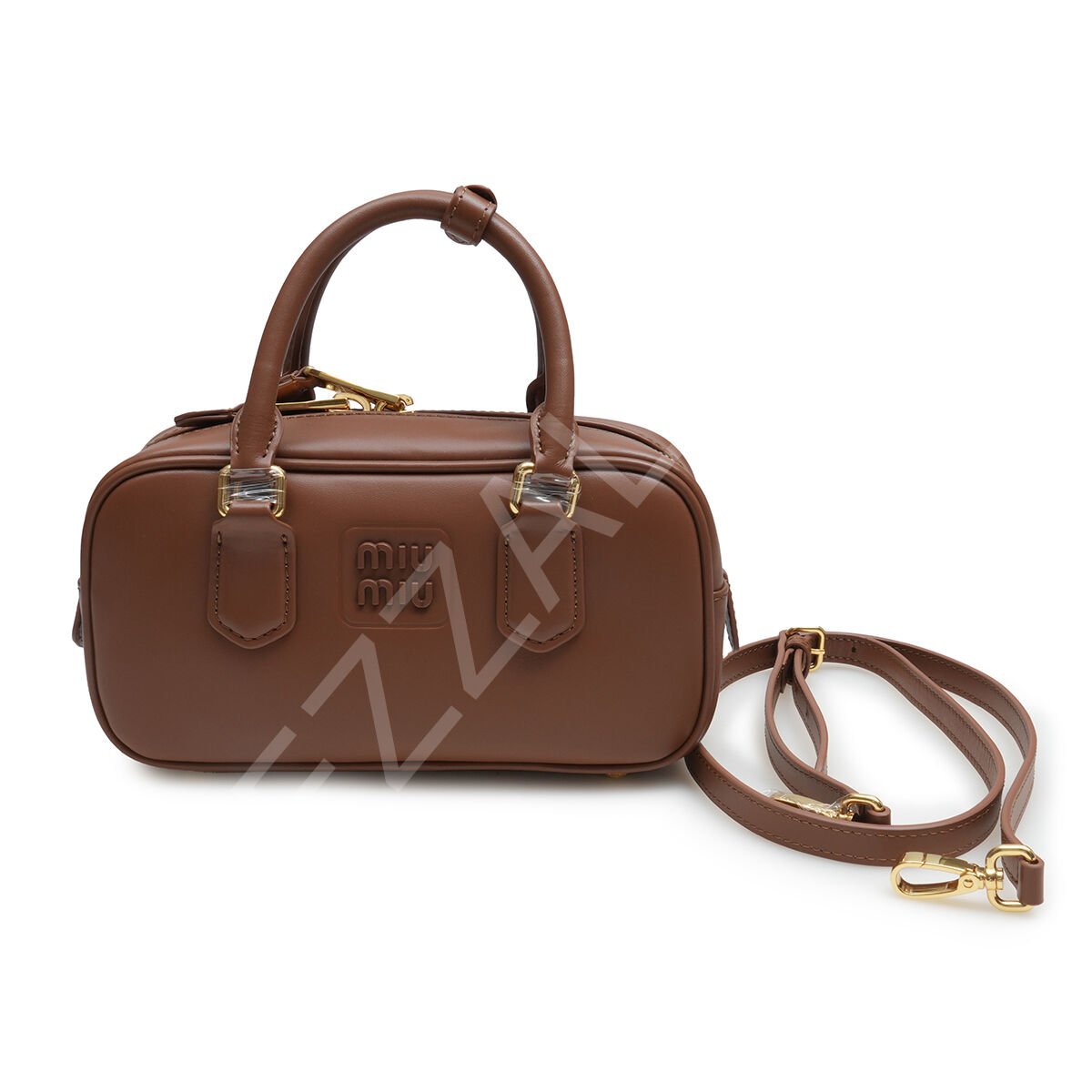 Miu Arcadie Geniş 10,5*22*7,5 Small Taba Düz Kadın Çanta