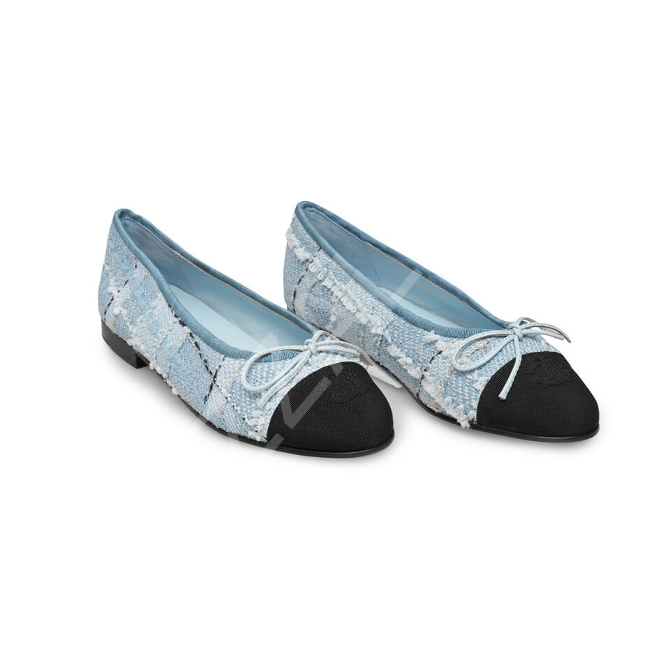 Chanel 01 Mavi Siyah Kadın Ayakkabı