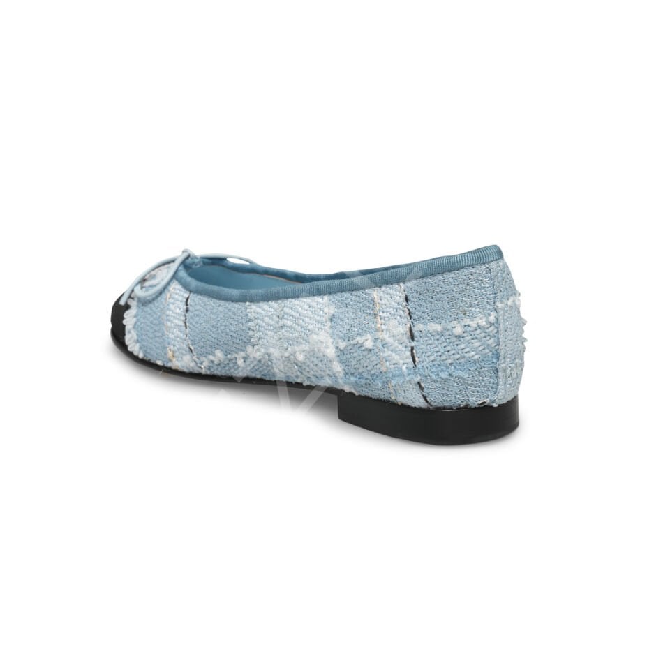 Chanel 01 Mavi Siyah Kadın Ayakkabı