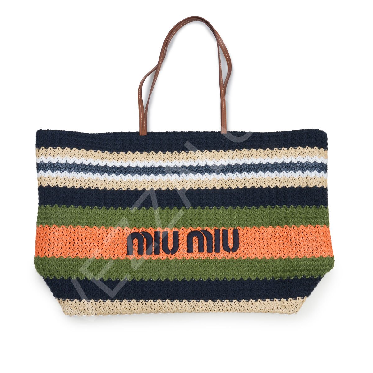 Miu Örgü  Standart Lacivert Yeşil Kadın Çanta