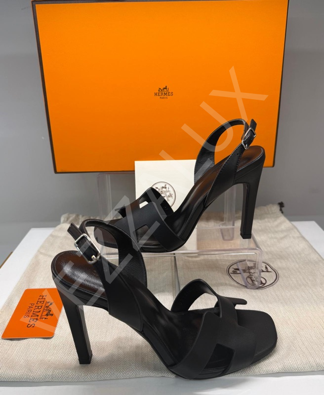 Hermes 768 Siyah Topuklu Ayakkabı Kadın Ayakkabı