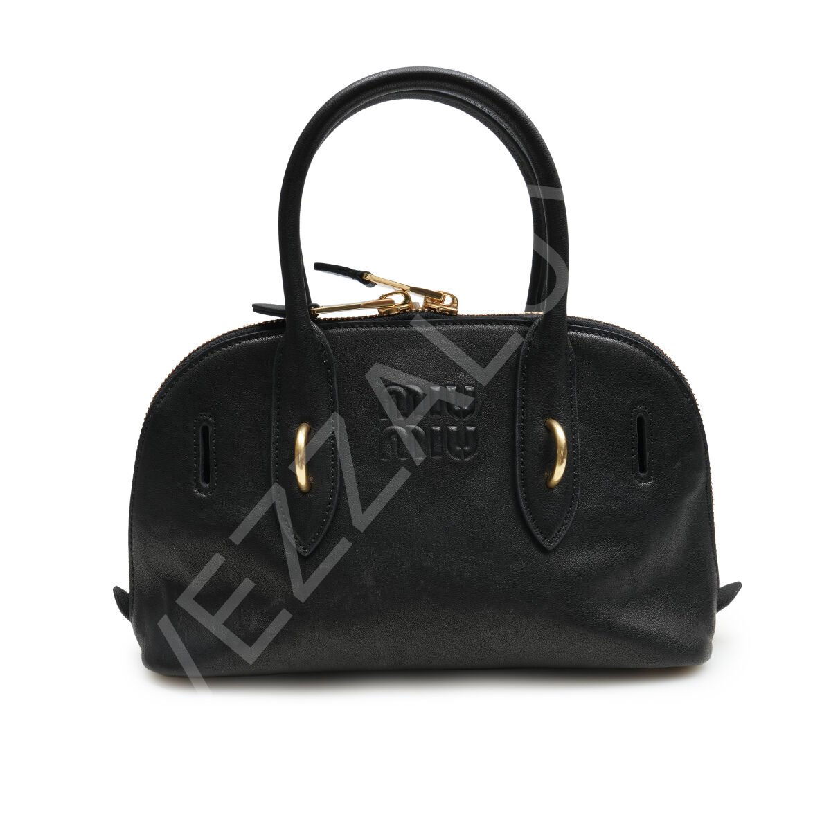 Miu Aventure Saplı Eskitme 16,5*28*10 Small Siyah Kadın Çanta