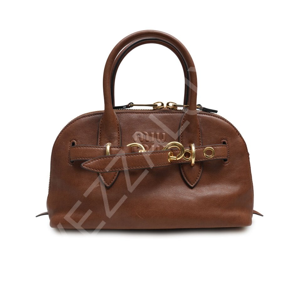 Miu Aventure Saplı Eskitme 16,5*28*10 Small Taba Kadın Çanta