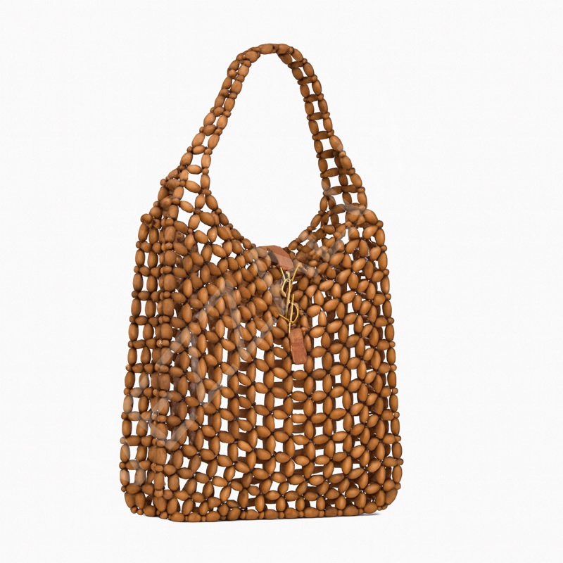 Ysl Ahşap Plaj Çantası Kadın Çanta