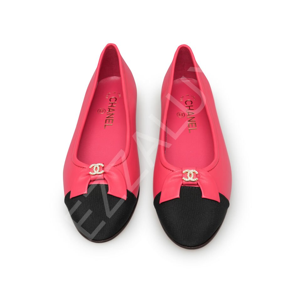 Chanel 28 Pembe U.Siyah Kumaş Kadın Ayakkabı