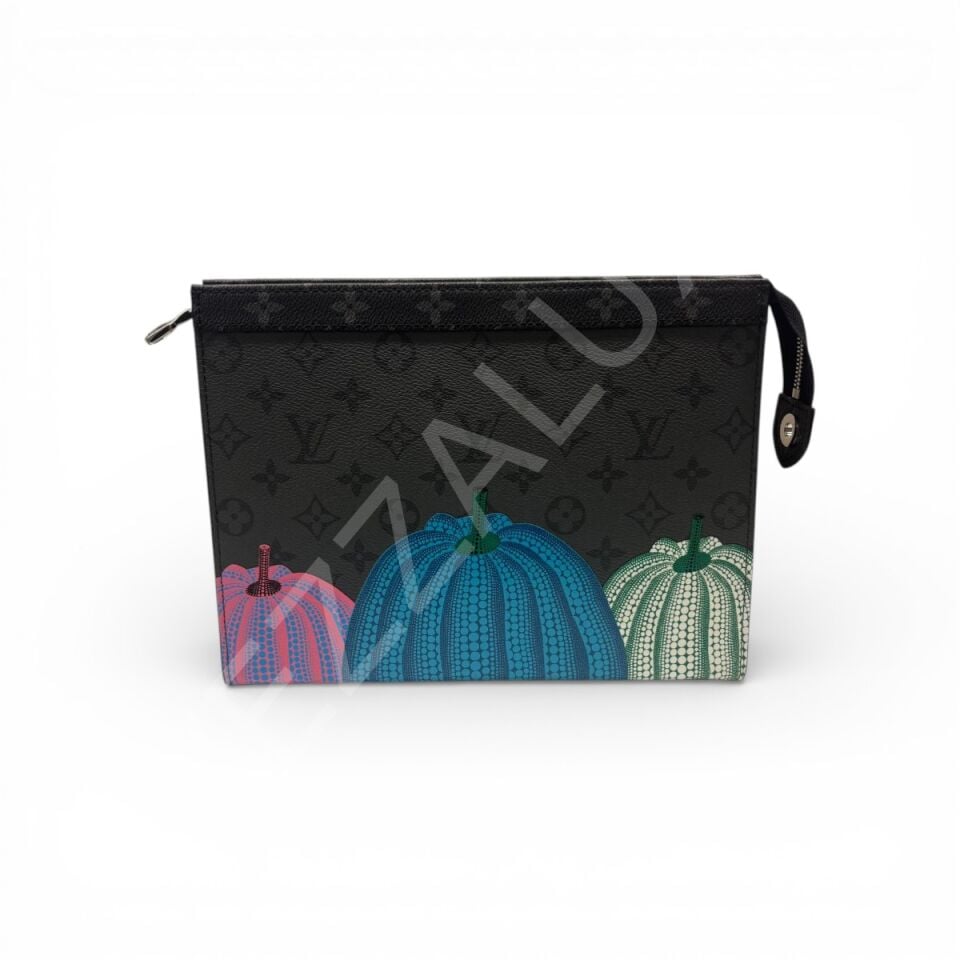 Lv 1103 Gri Desenli Clutch Erkek Çanta