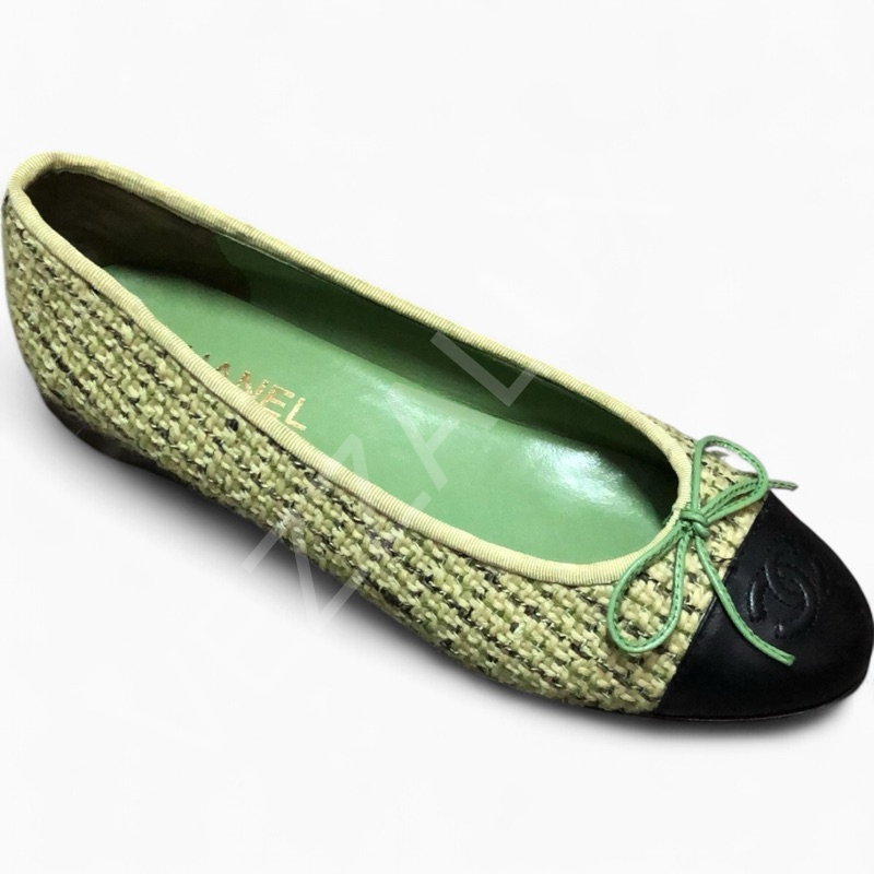 Chanel 31 Yeşil Tüvit Kadın Ayakkabı