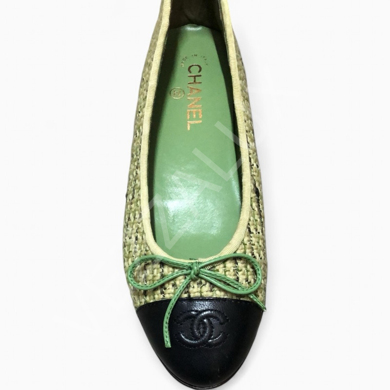 Chanel 31 Yeşil Tüvit Kadın Ayakkabı