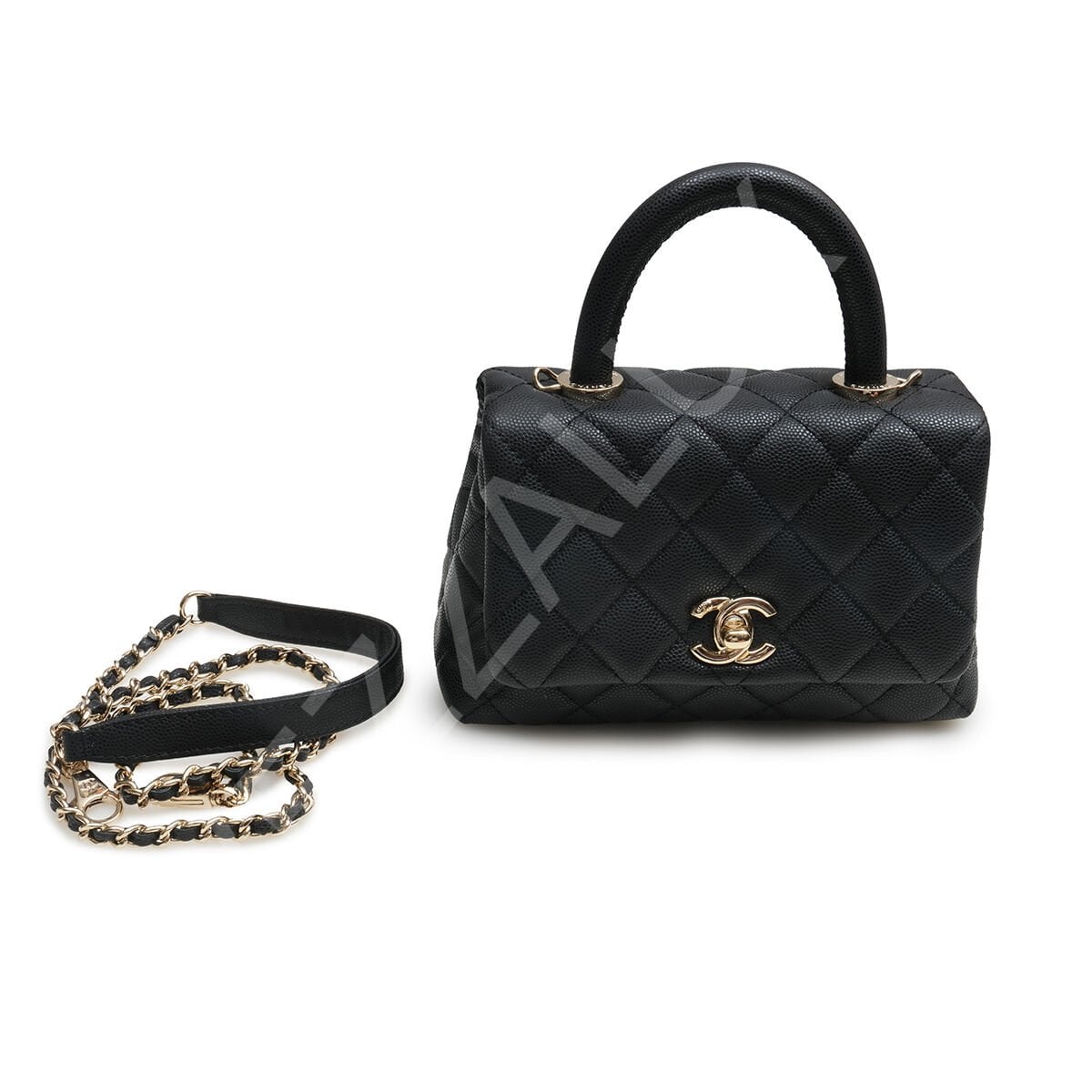 Chanel Mini Saplı 13*19*9 Mini Siyah Kadın Çanta