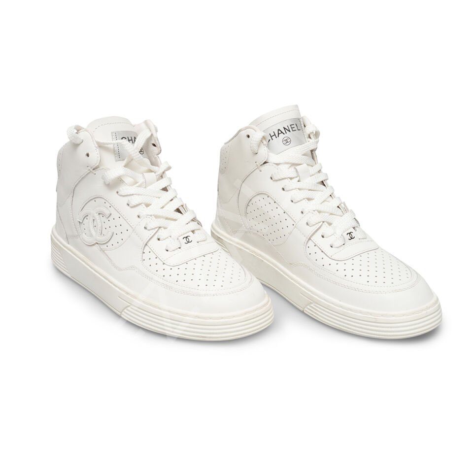 Chanel B01 Beyaz Boğazlı Kadın Ayakkabı