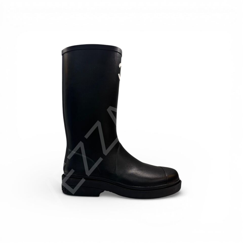 Chanel Y01 Siyah Yağmurluk Kadın Ayakkabı