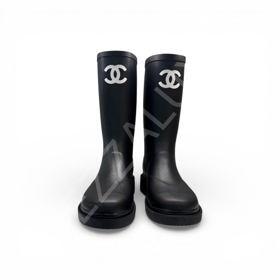Chanel Y01 Siyah Yağmurluk Kadın Ayakkabı