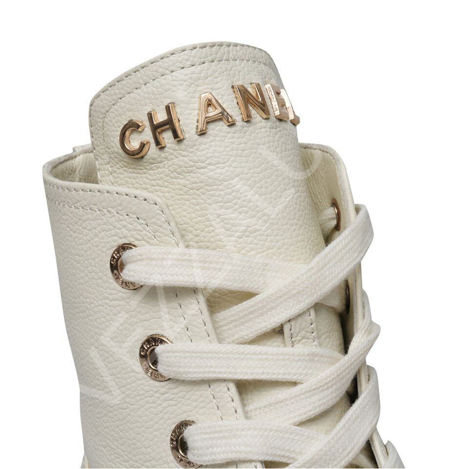Chanel B04 Beyaz Bot Kadın Ayakkabı